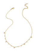 Ketting met afwisselende bolletjes - goud