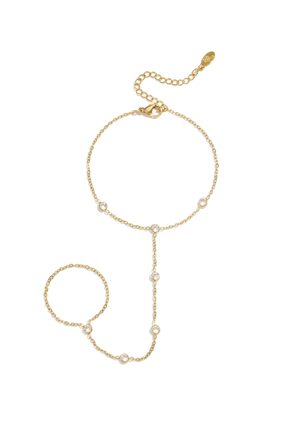 Handchain met ronde steentjes