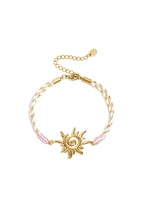 Armbanden met touwbedeltjes, bloemenmotief, casual, vakantie/strand, romantische serie, damessieraden