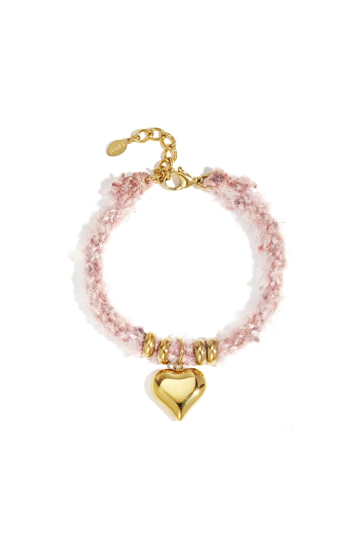 Charm Armbanden Hart - roze