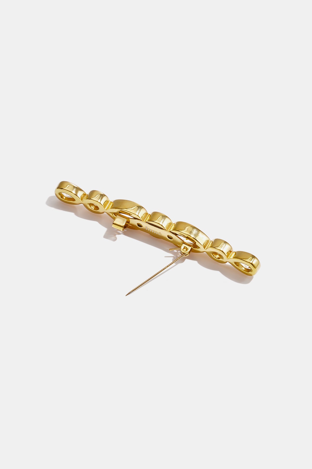 Broches in een cirkel, eenvoudig, roestvrij staal, dagelijkse accessoires