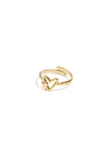 Ring met hartjes - goud