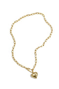 Ketting hangend hart met frontsluiting