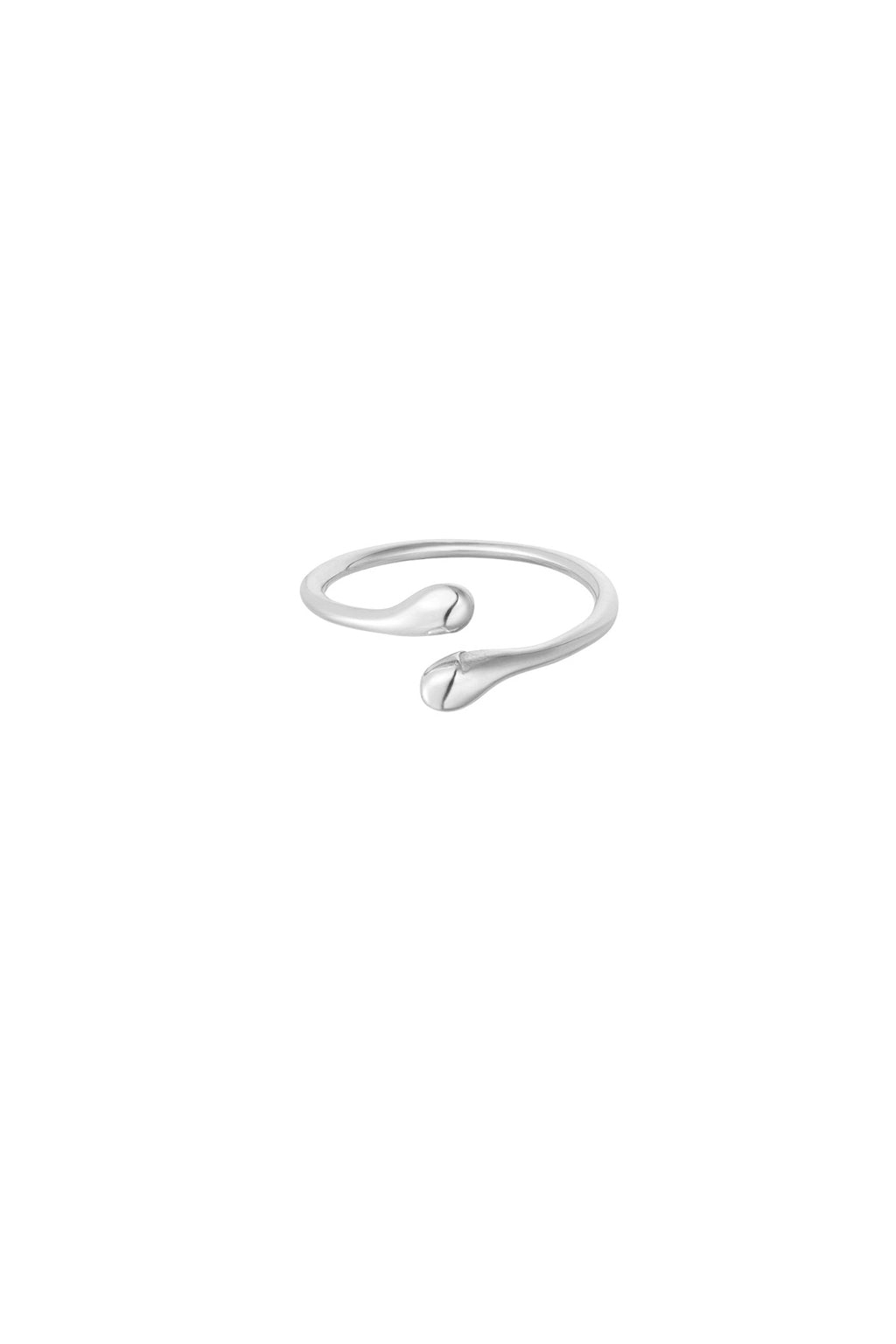 Basis open ring - zilver