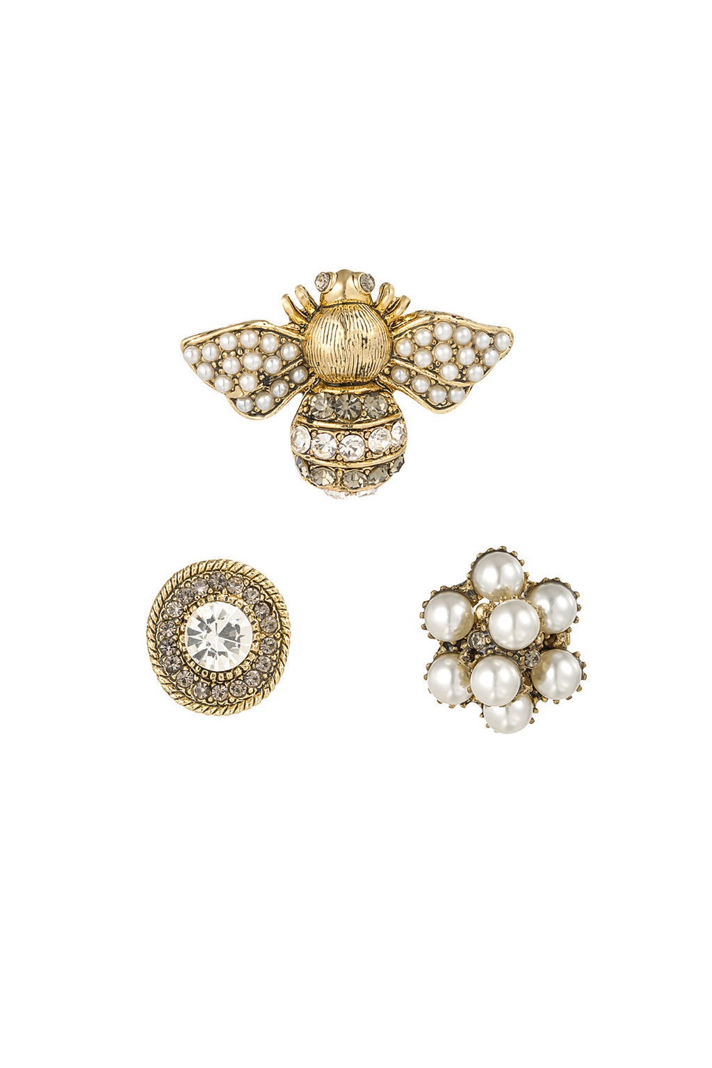Broches Trio - Busy Bee