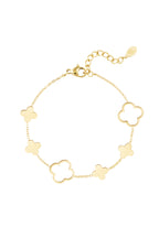 Armband met klavertjes