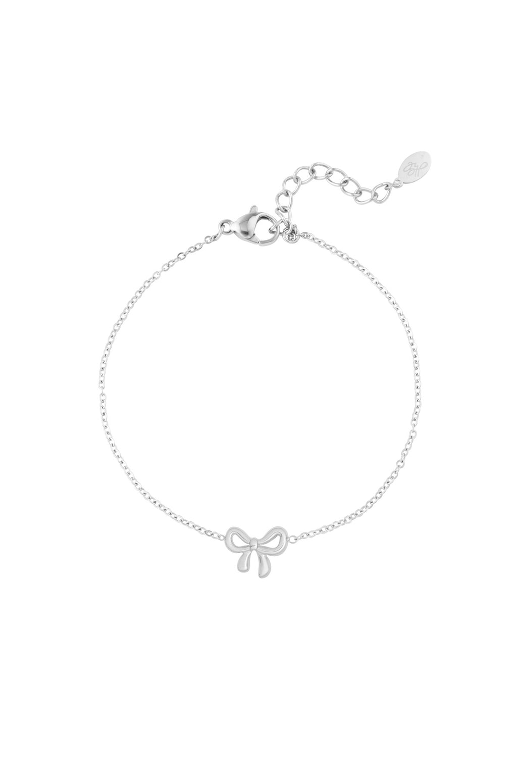 armband bow life - zilver