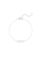 trio x armband - zilver