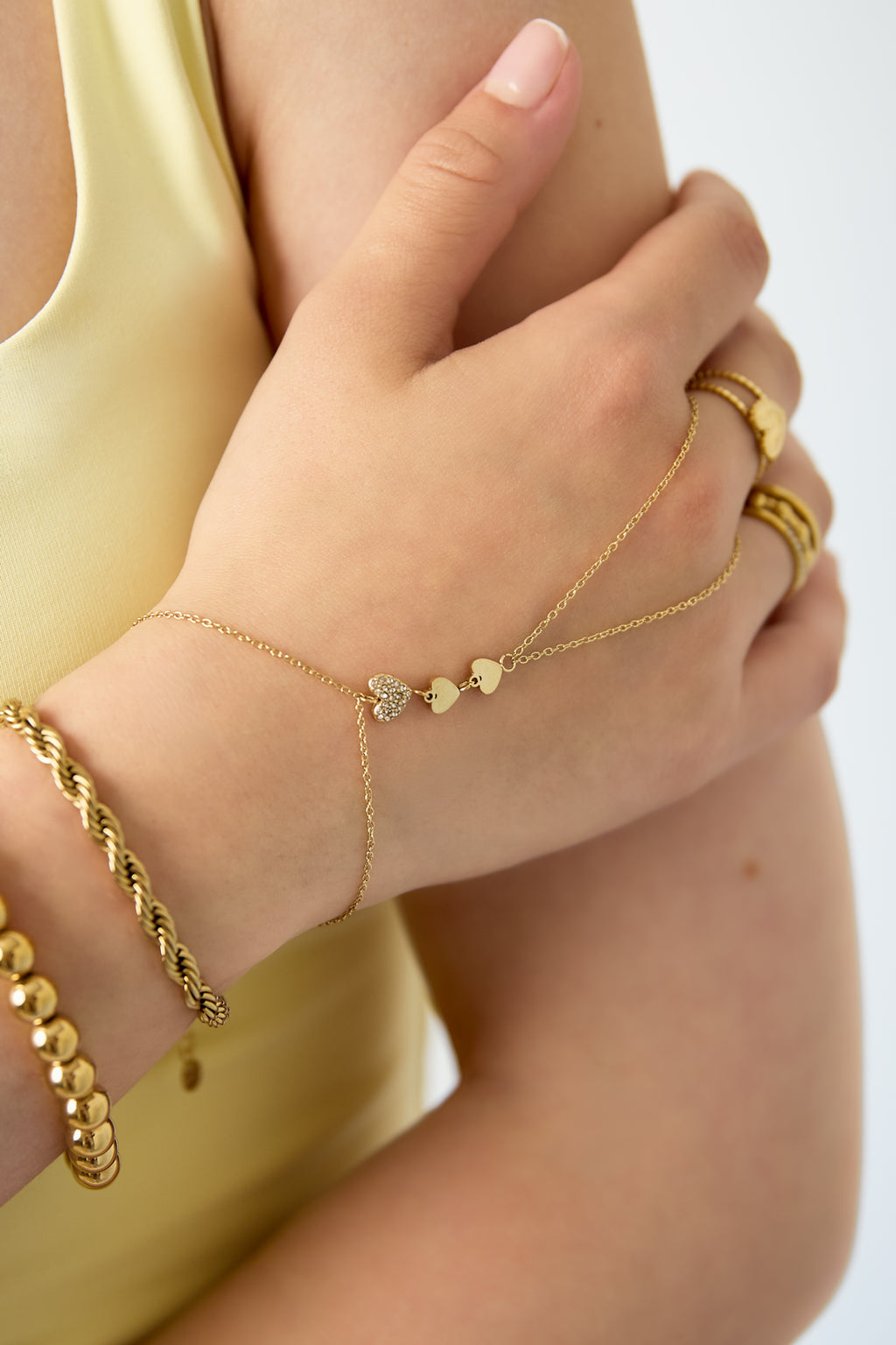 Handchain met harten