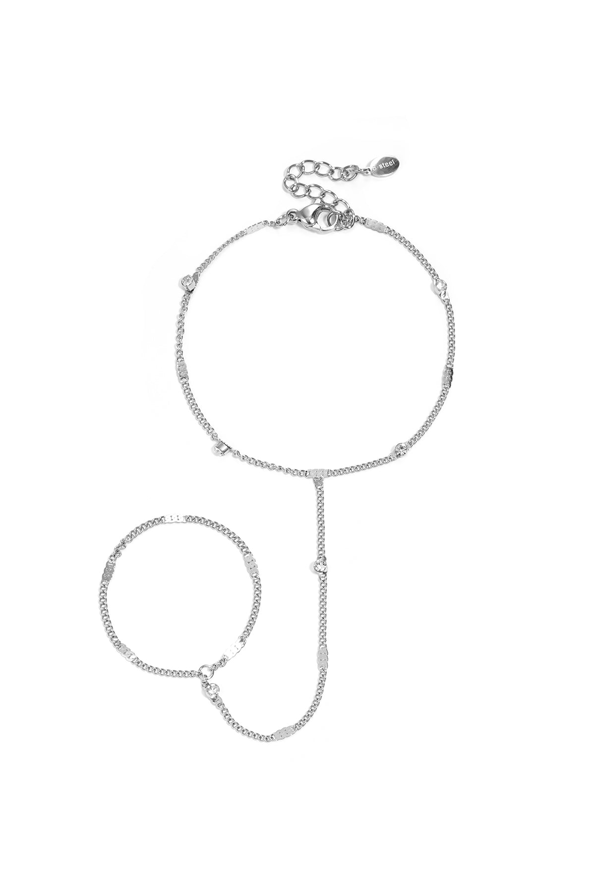 Handketting met steentjes