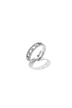 Minimalistische ringen van roestvrij staal, Circle Simple Daily Simple-serie, damessieraden.