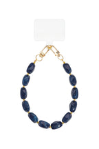 Telefoonkoord met kralen – Casual acryl – Dagelijks draagbaar - donker blauw