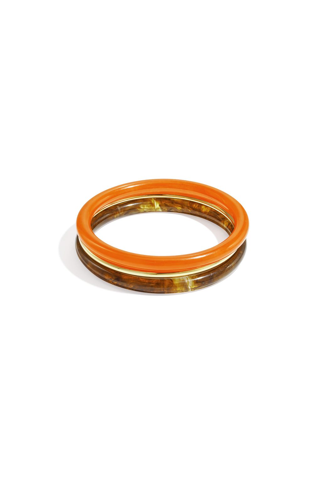 Set van 3 basic armbanden - oranje