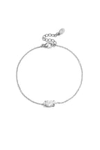 Armbanden met bedeltjes van roestvrij staal in ovale vorm, eenvoudige serie voor dagelijks gebruik, damessieraden