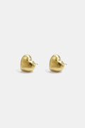 Elegant Heart Stud Earrings for Everyday Wear
