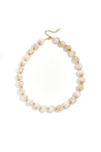 Kralenketting met goude kraaltjes 13.5mm
