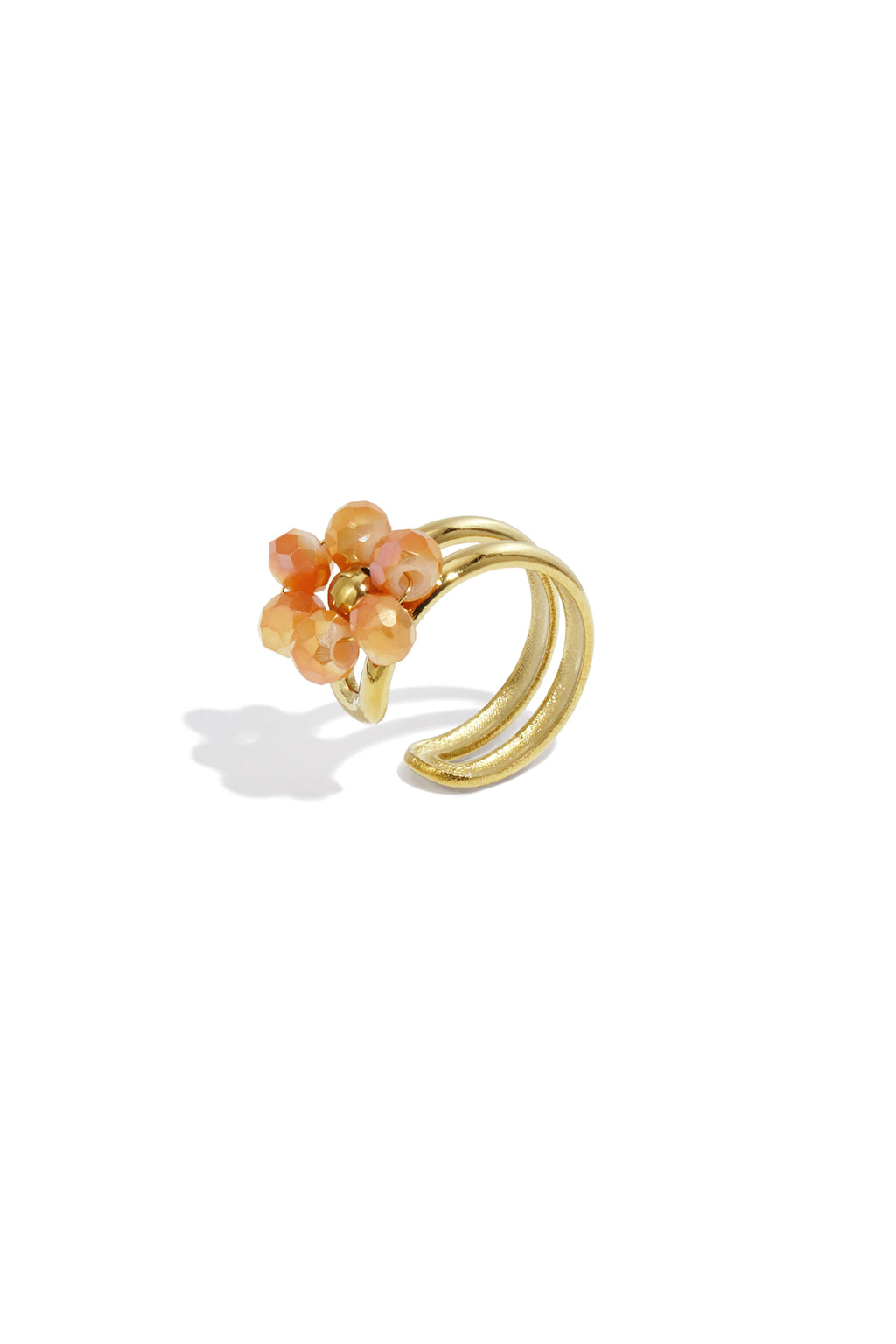 Oormanchetten van roestvrij staal, bloemen, casual, dagelijks, eenvoudig, serie, damessieraden