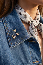 Broches in hartvorm, eenvoudig, roestvrij staal, dagelijkse accessoires
