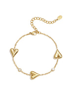 Elegant Heart Charm Bracelet for Women, All Fit