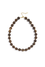 Kralenketting met goude kraaltjes 13.5mm
