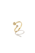 Elegant Minimalist Heart Ring in Silver & Gold