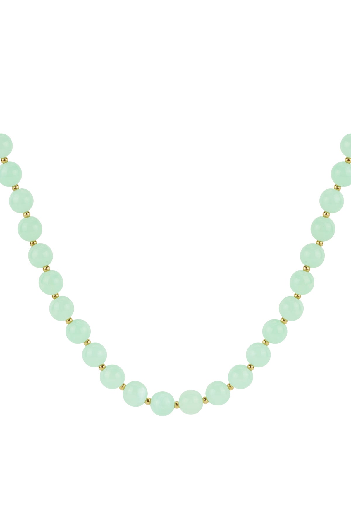 Vintage vibe ketting - groen