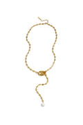 Necklace with hanging bead