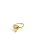 Statement ring klassiek hart - goud