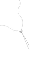 Roestvrijstalen hangerkettingen met hartvormige hanger, casual en eenvoudig model, dames sieraden.
