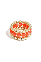 Armbanden set van 3 met kralen - roze