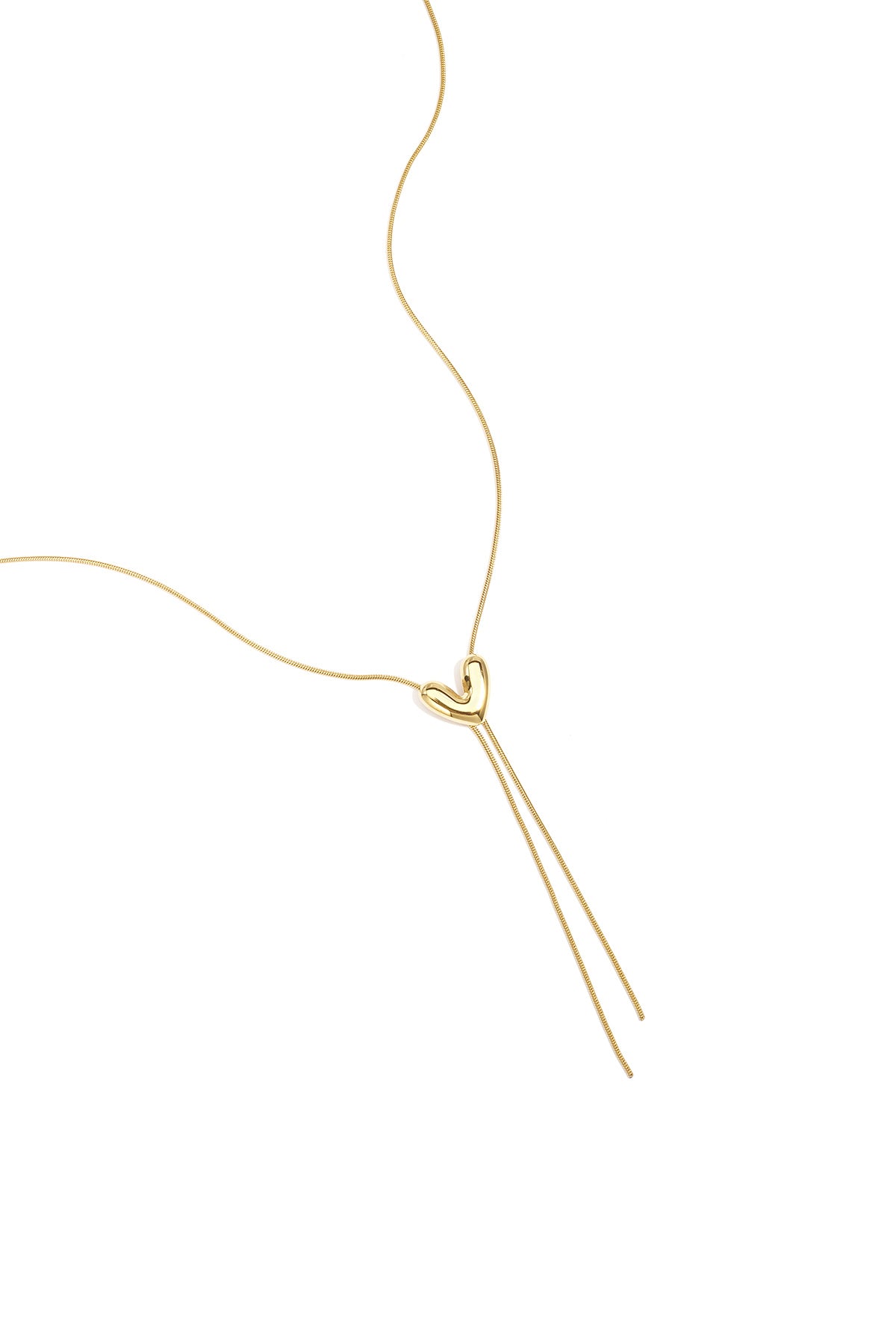 Roestvrijstalen hangerkettingen met hartvormige hanger, casual en eenvoudig model, dames sieraden.