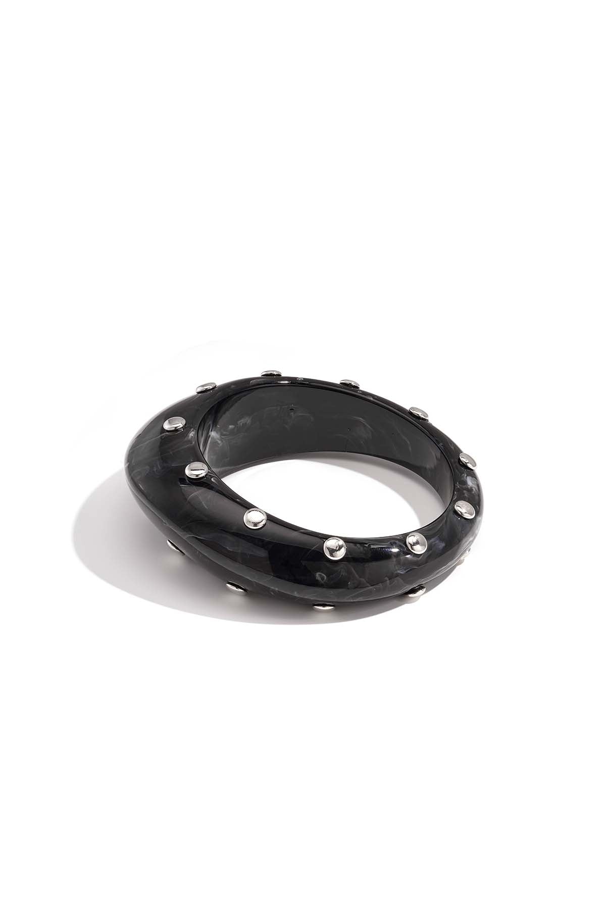 Hars bangle armband met studs