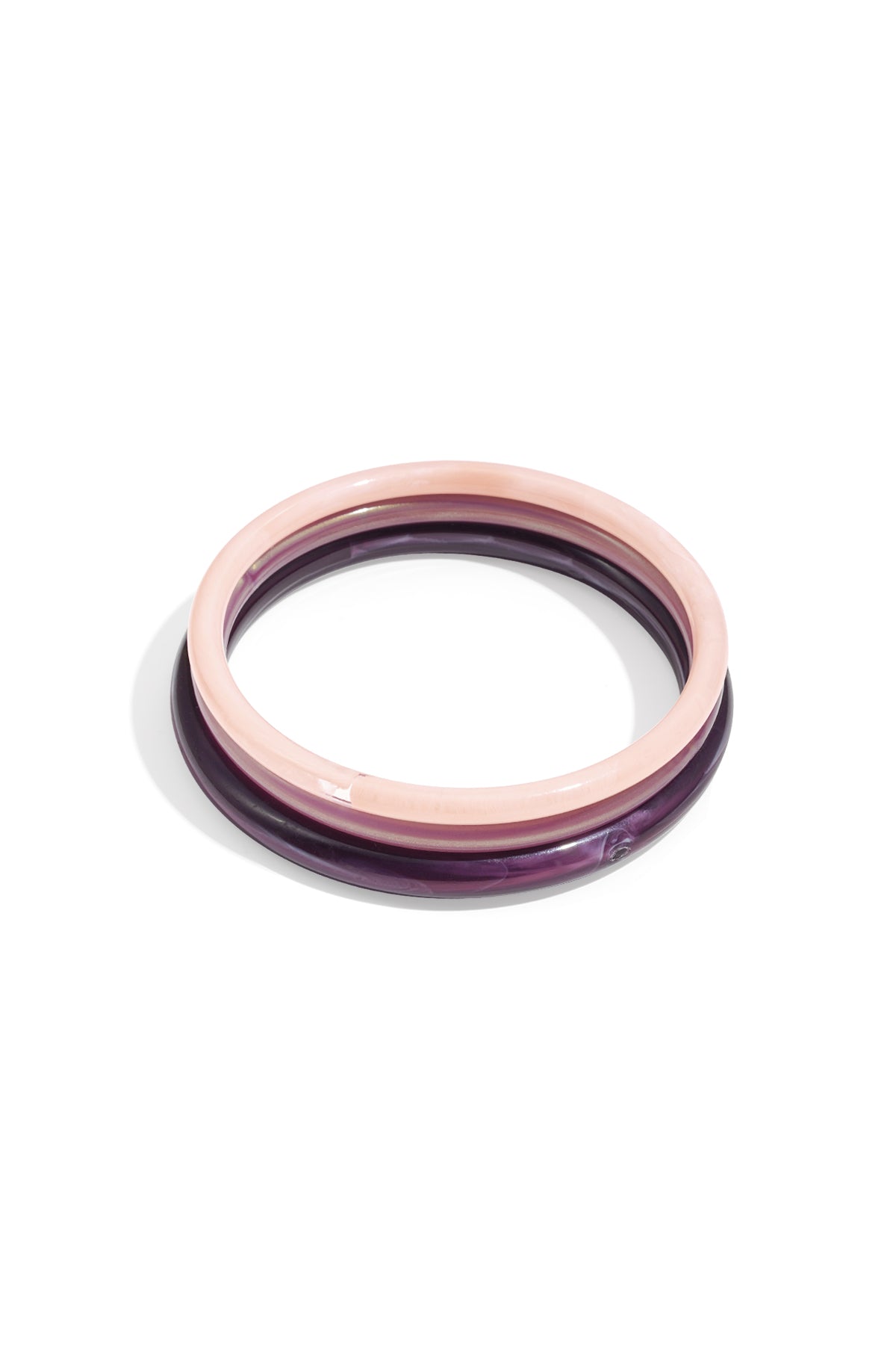 Acryl armbanden effen kleur - roze