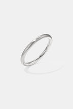 Eenvoudige ronde armbanden – Dagelijks draagbare serie - 8 mm - zilver