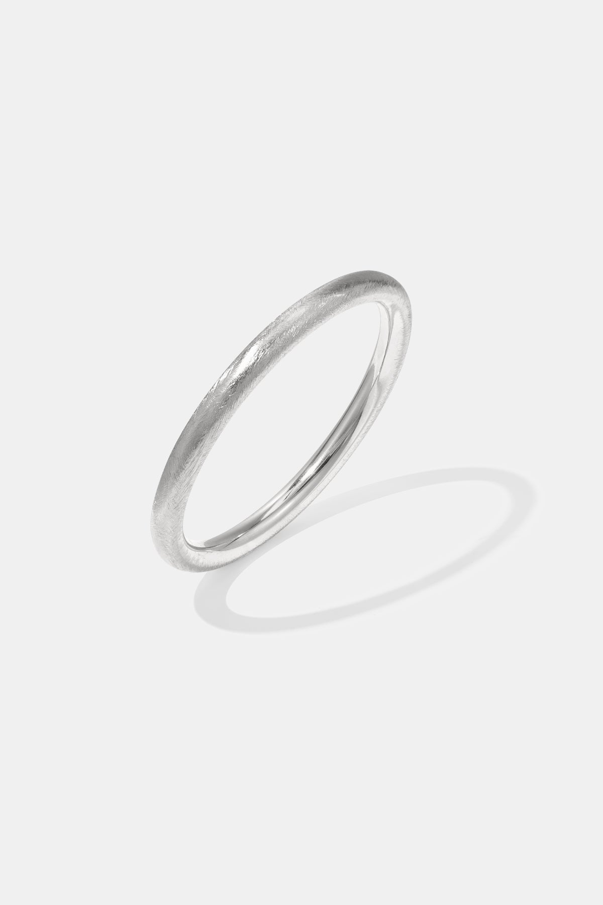 Eenvoudige ronde armbanden – Dagelijks draagbare serie – 7 mm - zilver