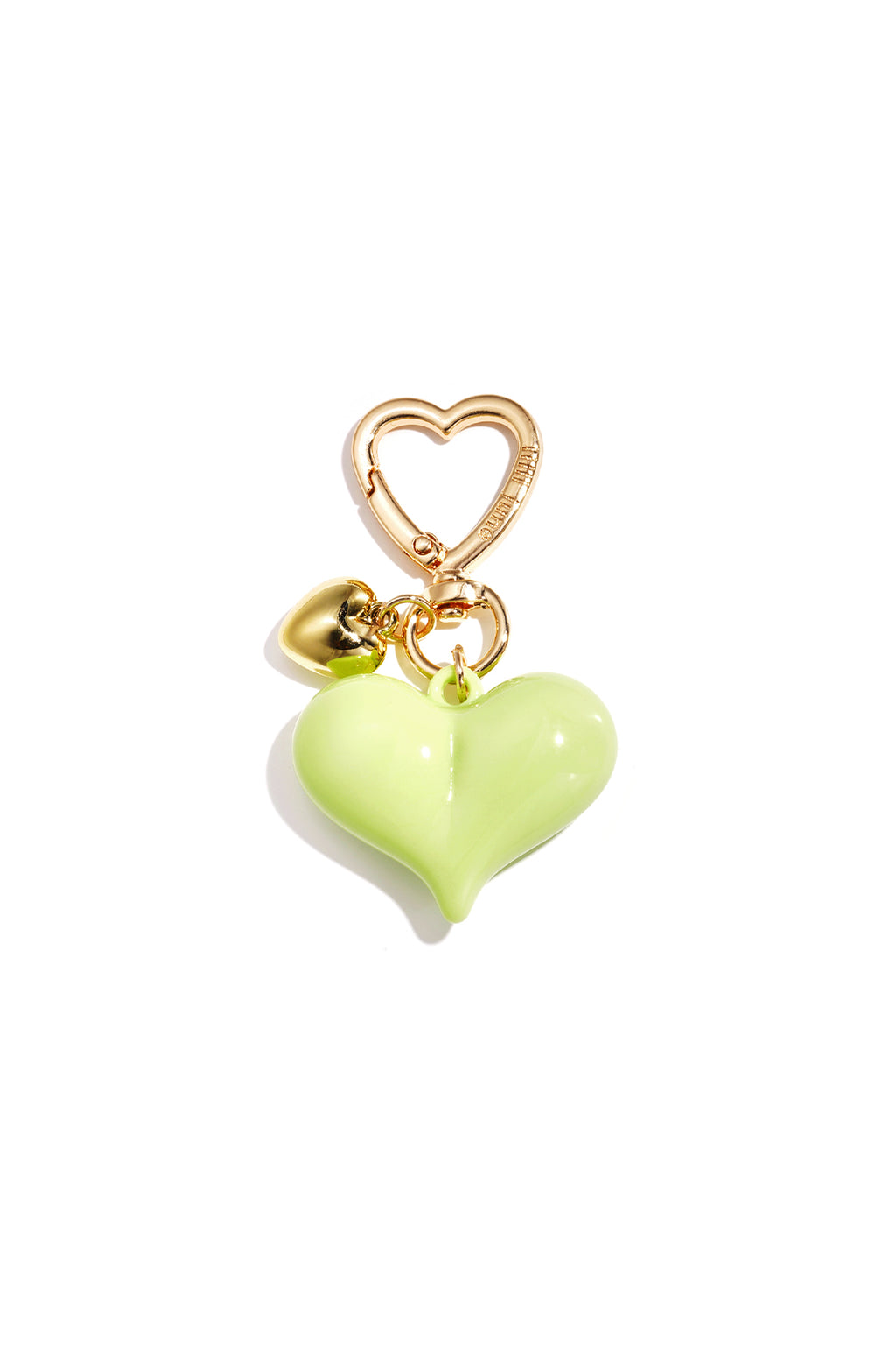 Tasbedels met hartje – Casual acryl – groen