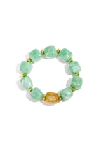 Kralenarmband met statement glitterkraal