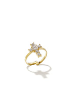 Minimalistische ringen van roestvrij staal met kruismotief, eenvoudige dagelijkse sieraden uit de Simple Series voor dames.