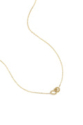 Ketting met verbonden hartbedeltje - goud